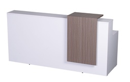 RAPIDLINE URBAN RECEPTION COUNTER 2200 X 800 X 1150MM (NATURAL WHITE/DRIFTWOOD)