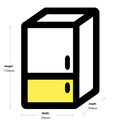 CHiQ CBM393NB3 396L Bottom Mount Fridge (Black)