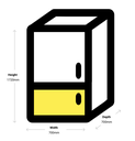 LG GB-455PL 420L Bottom Mount Fridge (Stainless Steel)